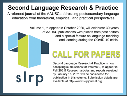 Second Language Research & Practice Call For Papers