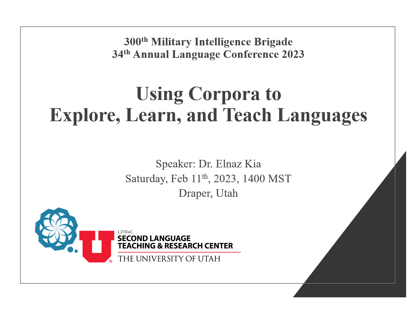 Using Corpora to Explore, Learn, & Teach Languages